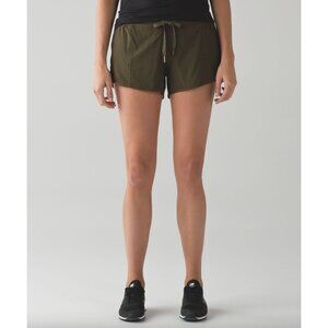 Lululemon Hotty Hot Shorts 8 Swift Ultra Woven Military Green Athletic Activewea